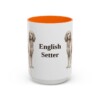 15oz English Setter Mug, Orange, front view