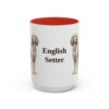 15oz English Setter Mug, Red, front view