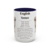 15oz English Setter Mug, Navy, front view