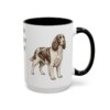 15oz English Springer Spaniel Mug, Black, right side view
