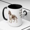 15oz English Springer Spaniel Dog Dad Mug, Black, lifestyle photo