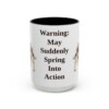 15oz-english-springer-spaniel-mug-humor-black-front 15oz Funny English Springer Spaniel Mug, Black, front view