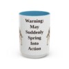 15oz-english-springer-spaniel-mug-humor-light-blue 15oz Funny English Springer Spaniel Mug, Light Blue, front view