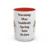 15oz-english-springer-spaniel-mug-humor-red 15oz Funny English Springer Spaniel Mug, Red, front view