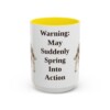 15oz-english-springer-spaniel-mug-humor-yellow 15oz Funny English Springer Spaniel Mug, Yellow, front view