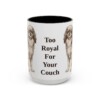 15oz Funny English Toy Spaniel Mug, Black, front view