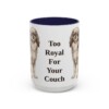 15oz Funny English Toy Spaniel Mug, Navy, front view