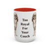 15oz Funny English Toy Spaniel Mug, Red, front view