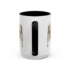 15oz English Toy Spaniel Latin Mug, Black, back view
