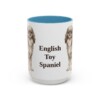 15oz English Toy Spaniel Mug, Light Blue, front view