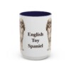 15oz English Toy Spaniel Mug, Navy, front view