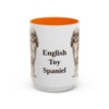 15oz English Toy Spaniel Mug, Orange, front view