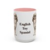 15oz English Toy Spaniel Mug, Pink, front view