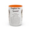 15oz English Toy Spaniel Mug, Orange, front view