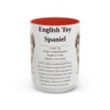 15oz English Toy Spaniel Mug, Red, front view
