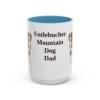15oz Entlebucher Mountain Dog Dog Dad Mug, Light Blue, front view