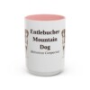 15oz-entlebucher-mountain-dog-mug-latin-pink 15oz Entlebucher Mountain Dog Latin Mug, Pink, front view