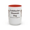 15oz-entlebucher-mountain-dog-mug-latin-red 15oz Entlebucher Mountain Dog Latin Mug, Red, front view