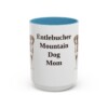 15oz Entlebucher Mountain Dog Dog Mom Mug, Light Blue, front view