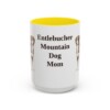 15oz Entlebucher Mountain Dog Dog Mom Mug, Yellow, front view