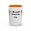 15oz-entlebucher-mountain-dog-mug-orange 15oz Entlebucher Mountain Dog Mug, Orange, front view