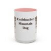 15oz-entlebucher-mountain-dog-mug-pink 15oz Entlebucher Mountain Dog Mug, Pink, front view