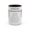 15oz Entlebucher Mountain Dog Mug, Black, front view