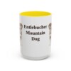 15oz-entlebucher-mountain-dog-mug-yellow 15oz Entlebucher Mountain Dog Mug, Yellow, front view