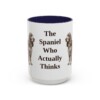 15oz Funny Field Spaniel Mug, Navy, front view