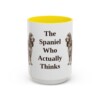 15oz Funny Field Spaniel Mug, Yellow, front view
