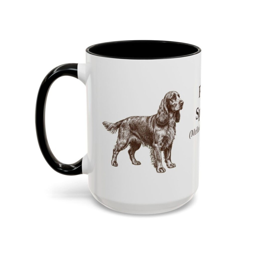 15oz-field-spaniel-mug-latin-black-left 15oz Field Spaniel Latin Mug, Black, left side view