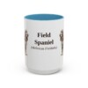 15oz-field-spaniel-mug-latin-light-blue 15oz Field Spaniel Latin Mug, Light Blue, front view