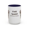 15oz-field-spaniel-mug-latin-navy 15oz Field Spaniel Latin Mug, Navy, front view