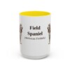 15oz-field-spaniel-mug-latin-yellow 15oz Field Spaniel Latin Mug, Yellow, front view