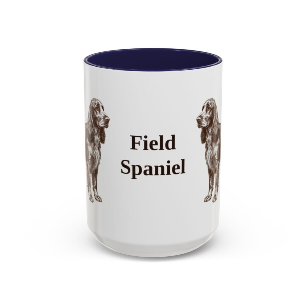 15oz-field-spaniel-mug-navy 15oz Field Spaniel Mug, Navy, front view