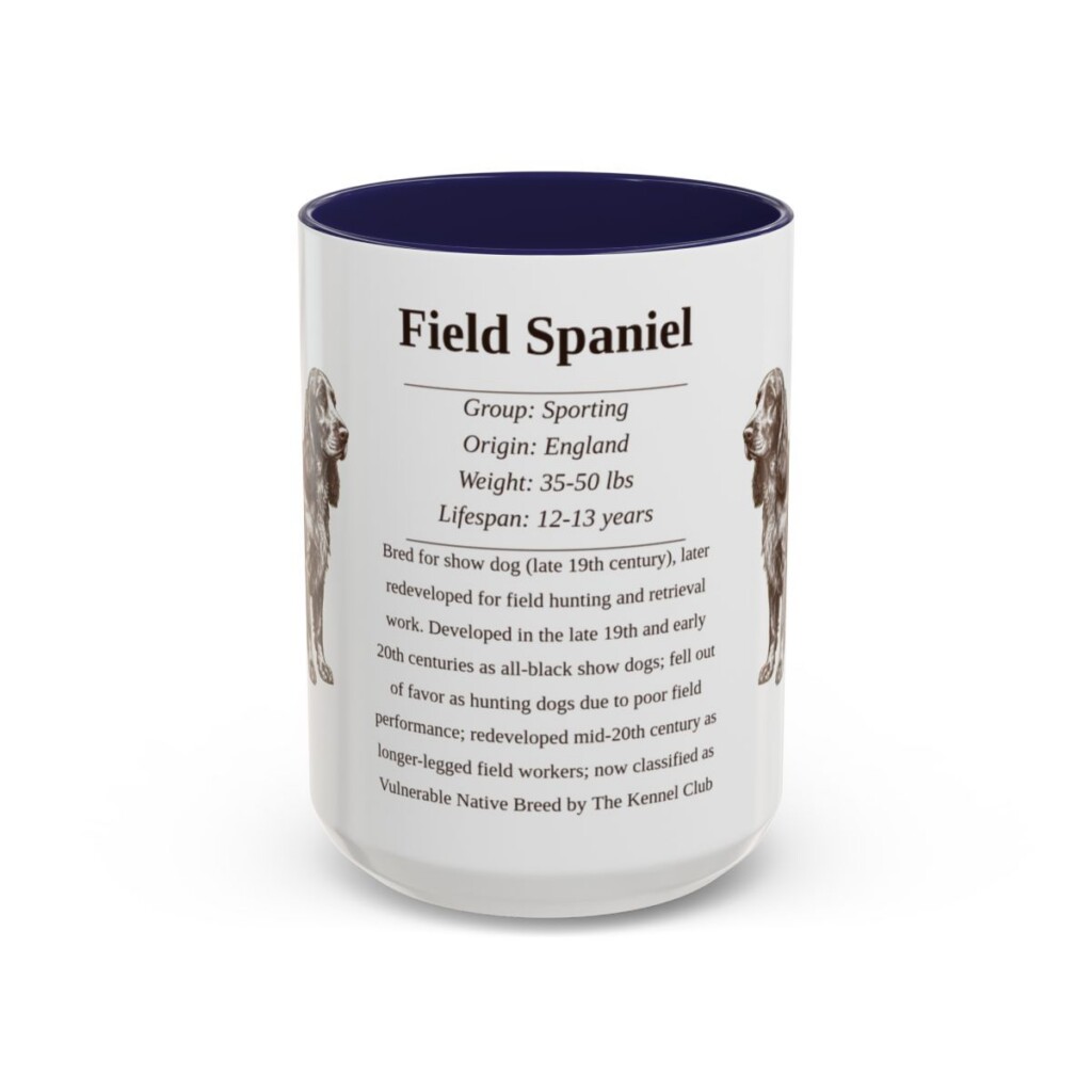 15oz-field-spaniel-mug-writeup-navy 15oz Field Spaniel Mug, Navy, front view