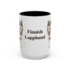 15oz-finnish-lapphund-mug-black-front 15oz Finnish Lapphund Mug, Black, front view