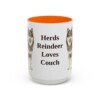15oz Funny Finnish Lapphund Mug, Orange, front view