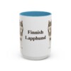 15oz-finnish-lapphund-mug-light-blue 15oz Finnish Lapphund Mug, Light Blue, front view