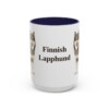 15oz-finnish-lapphund-mug-navy 15oz Finnish Lapphund Mug, Navy, front view