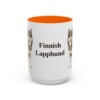 15oz-finnish-lapphund-mug-orange 15oz Finnish Lapphund Mug, Orange, front view