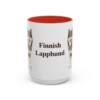 15oz-finnish-lapphund-mug-red 15oz Finnish Lapphund Mug, Red, front view
