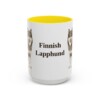 15oz-finnish-lapphund-mug-yellow 15oz Finnish Lapphund Mug, Yellow, front view