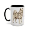 15oz Finnish Spitz Mug, Black, left side view