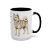 15oz-finnish-spitz-mug-humor-black-right 15oz Funny Finnish Spitz Mug, Black, right side view