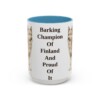 15oz-finnish-spitz-mug-humor-light-blue 15oz Funny Finnish Spitz Mug, Light Blue, front view