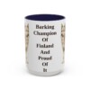 15oz-finnish-spitz-mug-humor-navy 15oz Funny Finnish Spitz Mug, Navy, front view