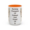 15oz-finnish-spitz-mug-humor-orange 15oz Funny Finnish Spitz Mug, Orange, front view