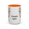 15oz Finnish Spitz Mug, Orange, front view