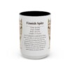 15oz Finnish Spitz Mug, Black, front view